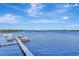Expansive waterfront view with boats docked at marina and bridge at 645 Marina Point Dr # 6450, Daytona Beach, FL 32114