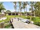 Spacious backyard with a dock, providing lake access at 16837 Arrowhead Blvd, Winter Garden, FL 34787