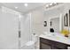 Bathroom with shower, toilet and modern vanity at 1616 Carey Palm Cir, Kissimmee, FL 34747