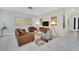 Spacious living room with contemporary furniture and decor at 1616 Carey Palm Cir, Kissimmee, FL 34747