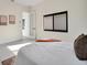 Bright bedroom with a double bed and stylish decor at 9217 Hidden Bay Ln, Orlando, FL 32819
