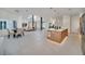 Open concept kitchen with large island and breakfast area at 9217 Hidden Bay Ln, Orlando, FL 32819