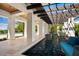 Relaxing water feature with hanging chairs and lush landscaping at 4018 Grande Brick Loop # 10, Orlando, FL 32837