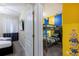 Bunk beds in a bedroom with minion theme at 2433 Caravelle Cir, Kissimmee, FL 34746