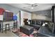 Game room with a sectional sofa and pool table at 8911 Stinger Dr, Champions Gate, FL 33896