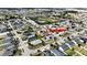 Aerial view showing the location of the property within a residential neighborhood at 1080 Condor Dr, Haines City, FL 33844