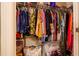 Well-organized walk-in closet at 1080 Condor Dr, Haines City, FL 33844