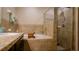 Bathroom with soaking tub and shower at 1080 Condor Dr, Haines City, FL 33844