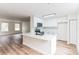 Modern kitchen with white cabinets and quartz countertops at 1008 Waterside Dr, Celebration, FL 34747