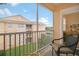Screened balcony offering a relaxing outdoor space at 13524 Turtle Marsh Loop # 638, Orlando, FL 32837