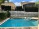 Private pool and spa with a relaxing atmosphere at 7405 Marker Ave, Kissimmee, FL 34747