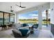 Relaxing outdoor patio overlooking a pool and golf course at 4139 Grande Brick Loop # 15, Orlando, FL 32837