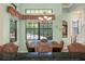 Charming kitchen nook with a view of the pool area at 6443 Cartmel Ln, Windermere, FL 34786
