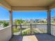 Balcony overlooks a residential street at 728 Costa Ln, Debary, FL 32713