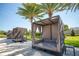 Luxury cabanas with comfortable seating for ultimate relaxation at 3062 Rockefeller Way, Kissimmee, FL 34747