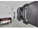 Unique hallway with a Star Wars themed door and a workspace at 6115 High Seas Dr, Orlando, FL 32821