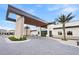 Modern community building entrance with stone accents at 6115 High Seas Dr, Orlando, FL 32821