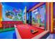 Game room with pool table, colorful decor, and a fun atmosphere at 6115 High Seas Dr, Orlando, FL 32821