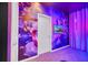 bedroom with superhero mural and TV at 6115 High Seas Dr, Orlando, FL 32821
