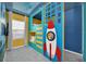 Fun bedroom with bunk beds and a rocket ship theme at 6115 High Seas Dr, Orlando, FL 32821
