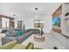 Open concept living area featuring a comfortable sectional sofa at 6115 High Seas Dr, Orlando, FL 32821