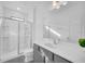 Clean bathroom with a shower and vanity at 6115 High Seas Dr, Orlando, FL 32821
