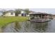 Private covered boat dock on the lake at 4904 Blanche Ct, Saint Cloud, FL 34772