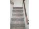 Carpeted staircase with dark wood railing at 3000 Clarcona Rd # 2710, Apopka, FL 32703
