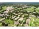 Aerial view of community with resort-style amenities, including a large pool and golf course at 7593 Gathering Dr # 505, Reunion, FL 34747