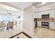Modern kitchen with stainless steel appliances and granite counters at 7593 Gathering Dr # 505, Reunion, FL 34747