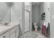 Clean bathroom with single sink, shower, and toilet at 145 Lewis Dr, Davenport, FL 33837