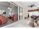 Sunroom with sliding glass doors leading to the backyard at 145 Lewis Dr, Davenport, FL 33837