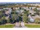 Aerial view of community with pool at 12825 Madison Pointe Cir # 205, Orlando, FL 32821