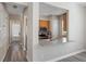 Modern kitchen with stainless steel appliances and granite countertops at 7768 Linkside Loop, Reunion, FL 34747
