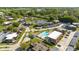 Aerial view of community, pool, and property location at 2920 Pecan Ave, Leesburg, FL 34748