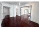 Open living area with hardwood floors and high ceilings at 1414 Johns Ave, Haines City, FL 33844