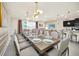 Large dining room table with seating for 12 at 4289 Lana Ave, Davenport, FL 33897