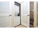 Convenient laundry closet with stackable washer and dryer at 2208 San Vittorino Cir # 101, Kissimmee, FL 34741