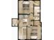 Upper floor plan featuring two bedrooms, a bathroom, and a landing at 106 Elena Lavin Cir # 16, Orlando, FL 32807