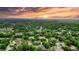 Aerial view of neighborhood at sunset at 310 Vista Oak Dr, Longwood, FL 32779
