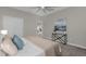 Second bedroom with a view of the living area and large closet at 196 Aidans Lndg, Haines City, FL 33844