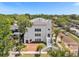 Aerial view of a white building with landscaping and a street at 601 E Ridgewood St, Orlando, FL 32803