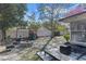 Backyard with fire pit and patio furniture at 4041 Yacht Ct, Winter Park, FL 32792