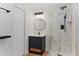 Modern bathroom with a walk-in shower and a vanity at 4041 Yacht Ct, Winter Park, FL 32792