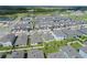 Aerial view of new houses in a neighborhood at 5043 Prairie Preserve Run, Saint Cloud, FL 34772