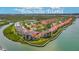 Aerial view of Bouchelle Island community at 466 Bouchelle Dr # 202, New Smyrna Beach, FL 32169