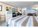 King-size bed, ocean view, kitchenette visible at 701 S Atlantic Ave # 508, Daytona Beach, FL 32118