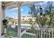Relaxing balcony with a view of the community pool and surrounding neighborhood at 590 Piazza Pt, Oviedo, FL 32765
