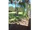 Landscaped backyard with lush greenery at 32525 Oak Park Dr, Leesburg, FL 34748