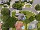 Aerial view showing home, pool, and surrounding neighborhood at 858 Creston Dr, Maitland, FL 32751